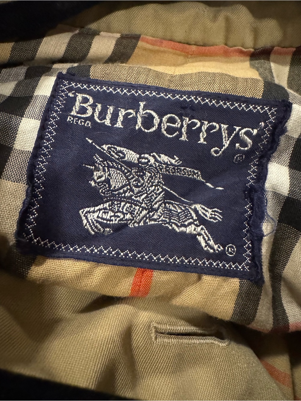 AUTHENTIC VINTAGE BURBERRY LONG TRENCH COAT SIZE 14 - Picture 4 of 12